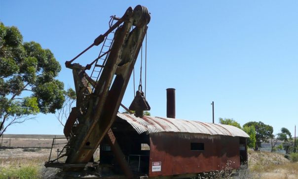 Bucyrus railroad steam shovel